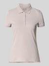 Christian Berg Woman Slim Fit Poloshirt mit Knopfleiste Mud