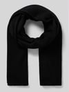Christian Berg Woman Schal aus Kaschmir mit Rollsaum Black