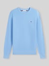 Tommy Hilfiger Regular Fit Pullover aus reiner Baumwolle Hellblau