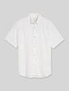 Tom Tailor Denim Relaxed Fit Freizeithemd aus Leinen-Baumwoll-Mix Weiss