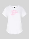 FIRE + ICE T-shirt z nadrukiem z logo Model 'DEBRA4' Biały