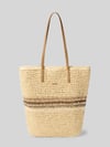 Barts shopper met labeldetail model 'Lazey' Zand