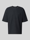 REVIEW Relaxed Fit T-Shirt mit Strukturmuster Black