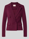 Rinascimento Slim fit blazer met reverskraag Bordeaux