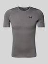 Under Armour T-shirt z o kroju slim fit z nadrukiem z logo Antracytowy