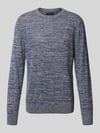 Tommy Hilfiger Strickpullover mit Leinen-Anteil Marine