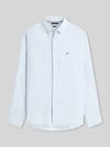Tommy Hilfiger Regular Fit Freizeithemd aus reinem Leinen Hellblau