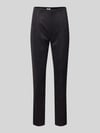 Christian Berg Woman Skinny fit stoffen broek met siernaden Zwart