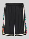 COLUCCI Shorts aus Mesh mit Kontraststreifen Black