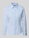 Tom Tailor Regular Fit Langarmbluse aus Baumwoll-Mix Bleu