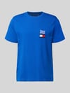 Tommy Hilfiger Regular Fit T-Shirt aus reiner Baumwolle Modell 'BRAND LOVE TEXT' Royal