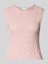 Jake*s Collection Top mit Strukturmuster und Rundhalsausschnitt Fuchsia