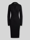 Lauren Ralph Lauren Slim Fit Strickkleid aus Baumwoll-Viskose-Mix Black