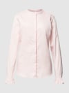 MOS MOSH Blouse met opstaande kraag, model 'Mattie' Lichtroze