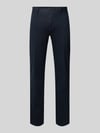 Marc O'Polo Shaped fit chino van katoenmix, model 'STIG' Marineblauw