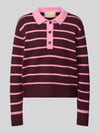 JJXX Strickpullover mit Polokragen Modell 'RUBY' Rosa