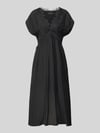 Cph Muse Midikleid mit V-Ausschnitt und Spitze Modell 'MOLLY' Black