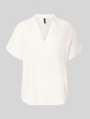VERO MODA Relaxed Fit Blusenshirt aus reiner Viskose Modell 'BEAUTY' Weiss