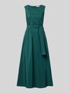 Weekend Max Mara A-Linie Abendkleid mit Baumwoll-Anteil Modell 'GENTILE' Dunkelgruen