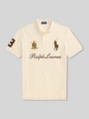 Polo Ralph Lauren Koszulka polo o kroju regular fit z czystej bawełny z naszywkami i haftami Piaskowy