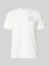 MC2 Saint Barth T-Shirt mit Label-Prints Modell 'PORTLAND' Weiss