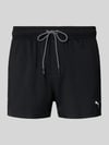 PUMA Badehose mit Seitentaschen und Klettverschlusstasche hinten Black