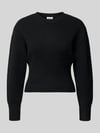 NOISY MAY® Strickpullover mit Rundhalsausschnitt Modell 'SLOAN' Black