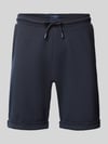 MCNEAL Sweatshorts mit elastischem Bund und Gesäßtasche Dunkelblau