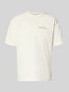 Marc O'Polo DENIM Relaxed Fit T-Shirt aus reiner Baumwolle mit Motiv-Print Weiss