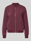 VERO MODA Regular fit blouson met ritssluitingdetail Donkerrood