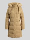 Lauren Ralph Lauren Regular Fit Daunenmantel mit Besatz aus Webpelz Camel