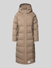 khujo Gewatteerde lange jas met ritszakken, model 'MAYLA3' Beige
