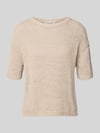 Marc O'Polo Loose Fit Pullover aus Baumwoll-Mix Stein