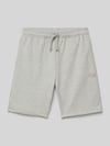 Dickies Regular fit sweatshorts met labelprint, model 'MAPLETON' Lichtgrijs gemêleerd