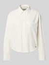 Weekend Max Mara Loose Fit Langarmbluse aus reiner Baumwolle Modell 'NUORO' Weiss