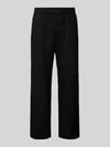 GAP Leinenhose mit elastischem Bund und Eingrifftaschen Black