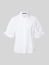 Luisa Cerano Bluse mit 1/2-Arm und Hemdblusenkragen Weiss
