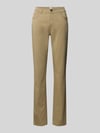 Brax Hose mit Eingrifftaschen Modell 'Mary' Oliv