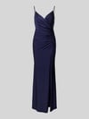 Mascara Abendkleid mit Raffungen Dunkelblau
