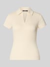 someday. T-Shirt mit Polokragen Modell 'Kleoh Polo' Ecru