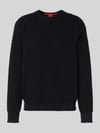 HUGO Relaxed Fit Pullover aus Baumwoll-Mix Modell 'SAN CHRISTOPHER' Black