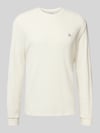 Calvin Klein Jeans Longsleeve mit Label-Detail Offwhite