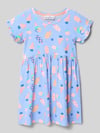 DANAMADE regular fit t-shirtjurk met all-over motiefprint Bleu