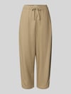 ICHI Linnen broek met steekzakken model 'LINNO' Taupe