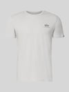Alpha Industries T-Shirt mit Label-Details Modell 'BASIC' Hellgrau