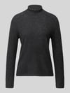 MM by Max Mara relaxed fit pullover van mix van wol en kasjmier model 'CARIOCA' Antraciet