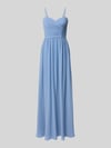Mascara Maxikleid im Off-Shoulder-Look Hellblau