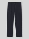 BOSS Orange Straight Fit Chino aus Baumwoll-Mix Modell ''CHINO_ST_PLEATED_1'' Marine