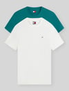 Tommy Jeans slim fit T-shirts van puur katoen in set van 2 Petrol