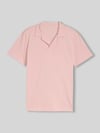 Tom Tailor regular fit poloshirt van katoenmix met resortkraag Felroze